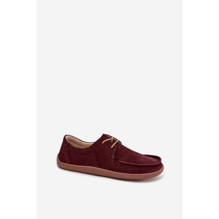 Bordo moteriški pusbačiai iš zomšos Step in Style