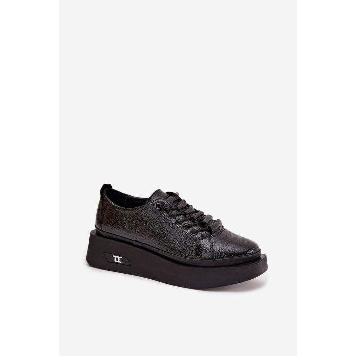 Juodi moteriški platforminiai batai Step in Style