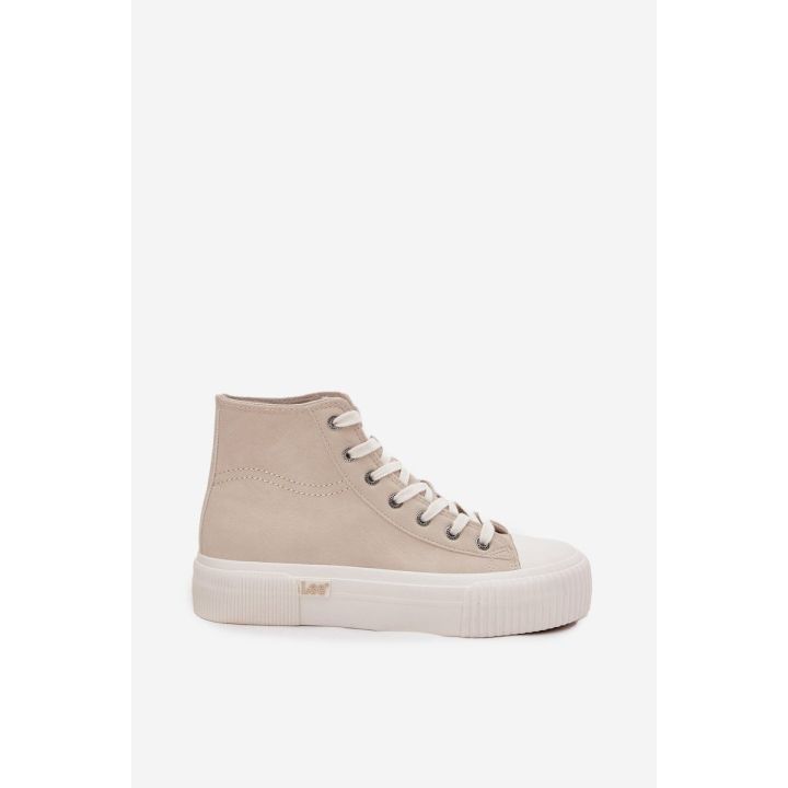Women's Sneakers On Platform LEE 50253002.35E ISLA WOMEN MID Smėlio spalvos