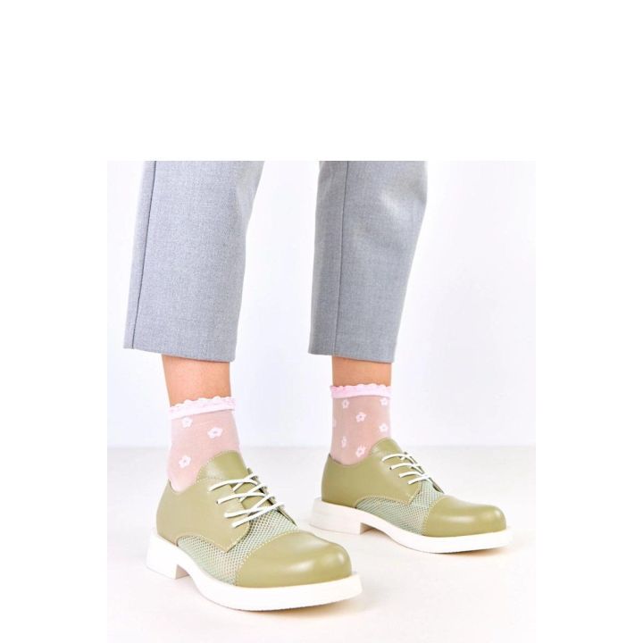 Moteriški žalios spalvos pusbačiai Solea