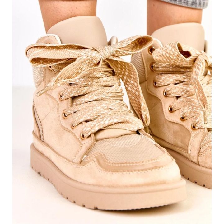 Smėlio spalvos moteriški auliniai sportbačiai Klevis