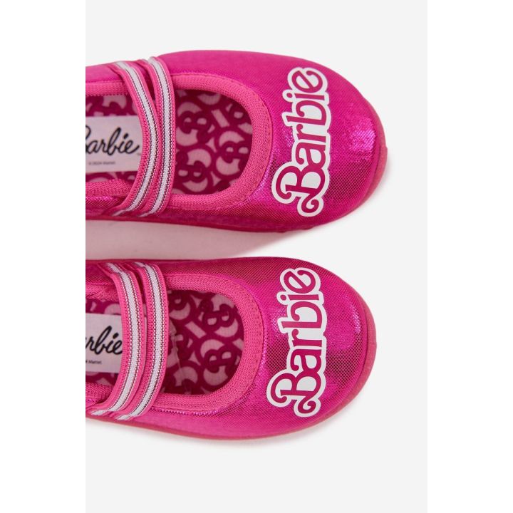 Balerinos bateliai rožiniai su Barbie dizainu Adrisse