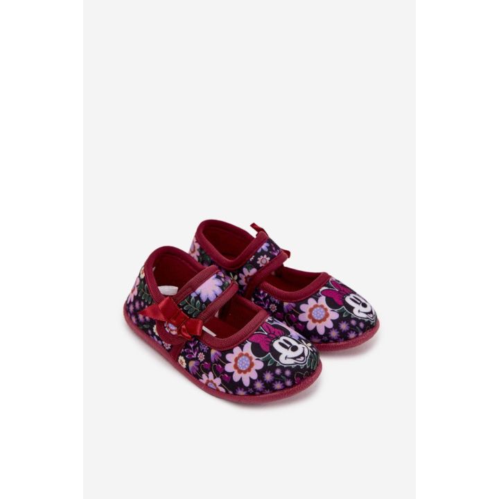 Balerinos vyšninių spalvos su Minnie Mouse dizainu Nomi
