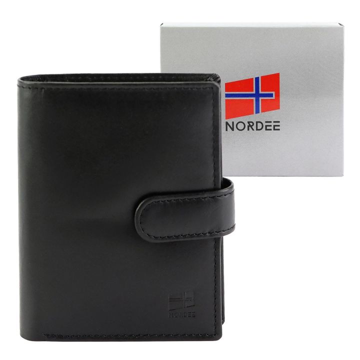 Piniginė juoda klasikinė Nordee