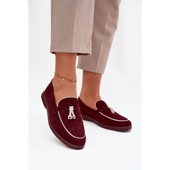 Mokasinai bordo eco suede Darwen – komfortui ir elegancijai kiekviename žingsnyje.