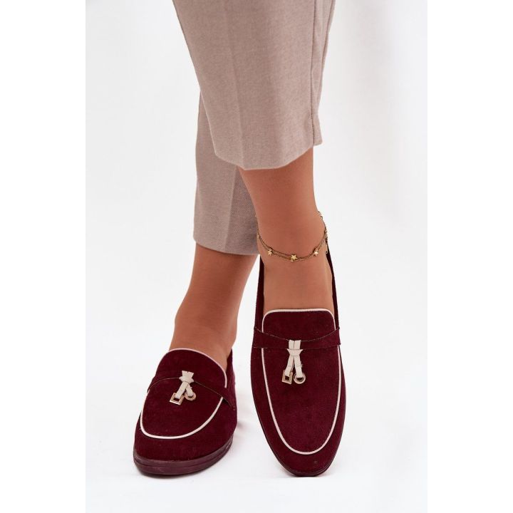 Mokasinai bordo eco suede Darwen – komfortui ir elegancijai kiekviename žingsnyje.