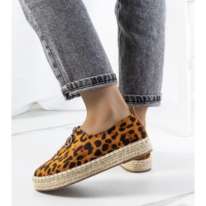Rudos spalvos Verneli espadrilės