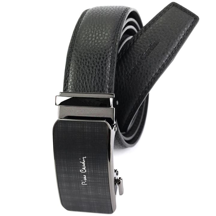 Diržas juodas Pierre Cardin – stilingai išbaigtai aprangai.