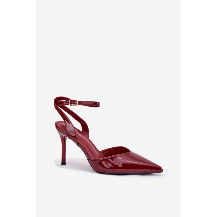 Aukštakulniai atviri bordo Laretta – elegancijai ir pasitikėjimui žingsnyje.