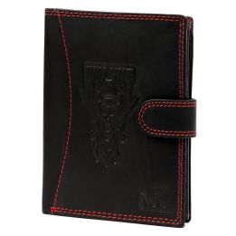 Vyriška odinė piniginė su užsegimu 10,5×13 cm Money Keeper – kasdienai