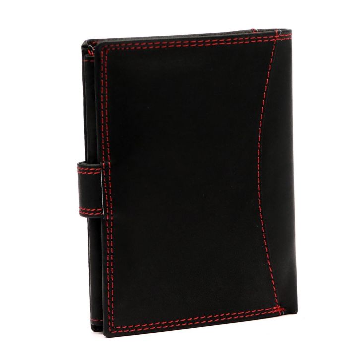 Vyriška odinė piniginė su užsegimu 10,5×13 cm Money Keeper – kasdienai