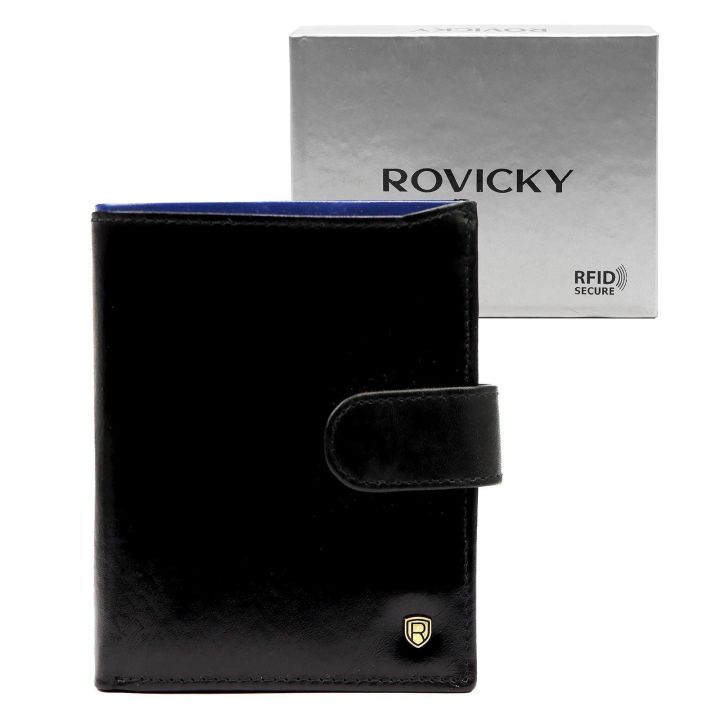 Vyriška odinė piniginė su RFID apsauga Rovicky