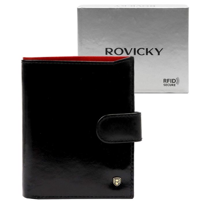 Vyriška odinė piniginė su RFID apsauga Rovicky