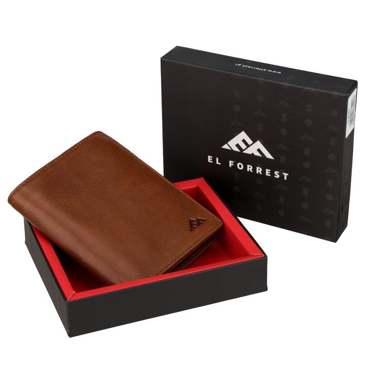 vyriška piniginė iš natūralios odos EL FORREST