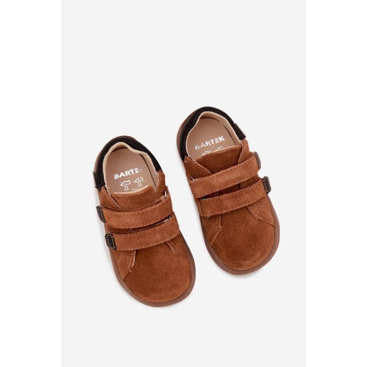 Vaikiški batai barefoot šviesiai rudi Bartek
