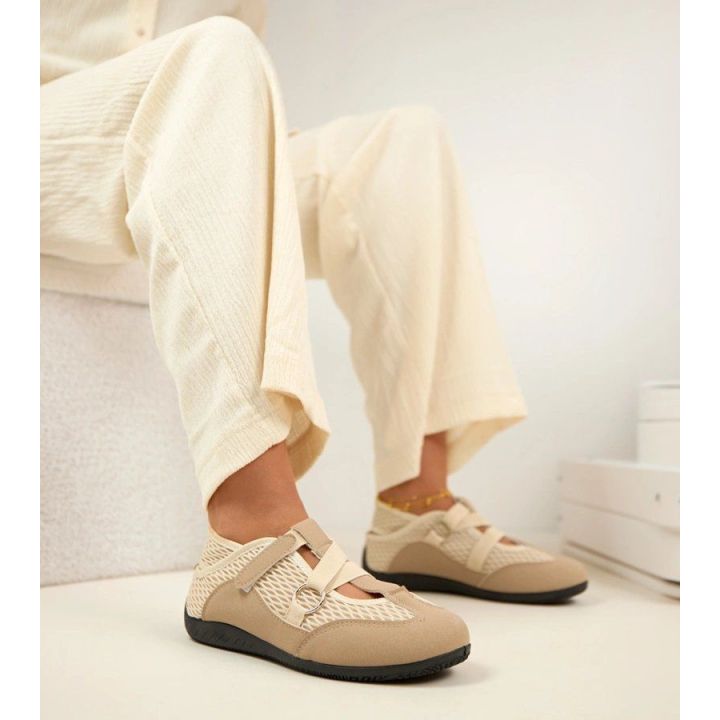 Moteriškos balerinės smėlio spalvos Vesper