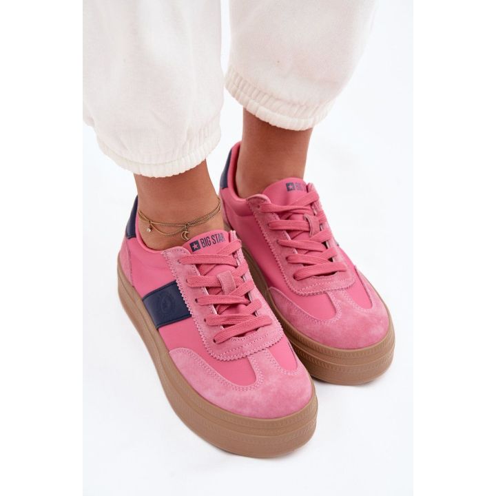 Moteriški sportbačiai su platforma iš zomšos Big Star