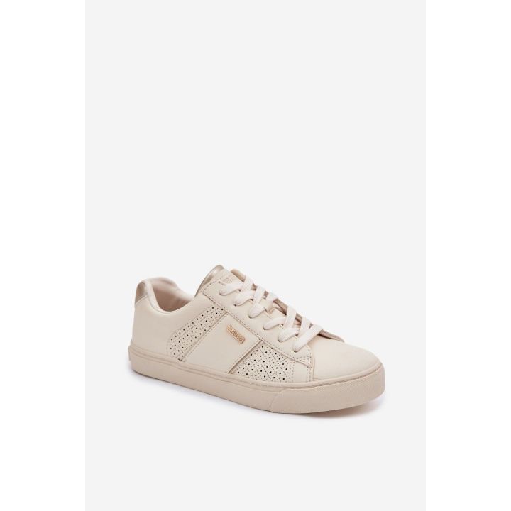 Moteriški sportbačiai iš dirbtinės odos smėlio spalvos Big Star