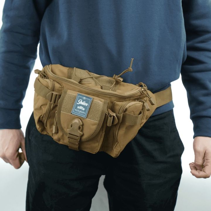 Moteriška juosmens rankinė iš Cordura chaki Solier