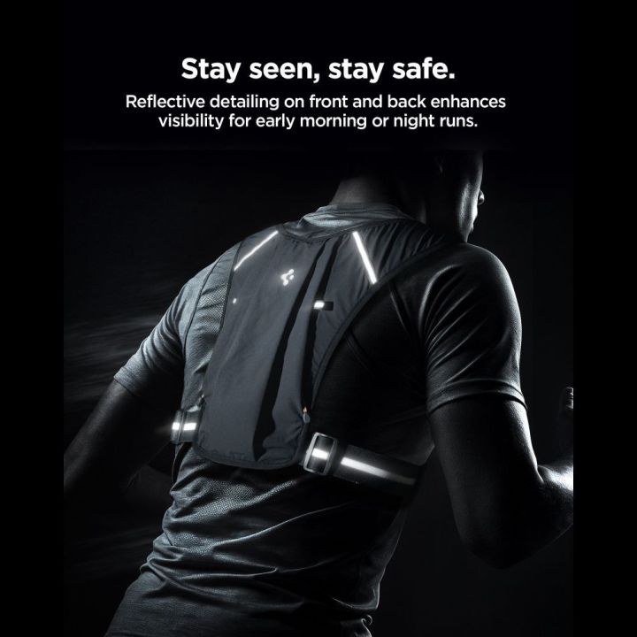 Bėgimo liemenė Spigen A720 Dynamic Shield ML, juoda