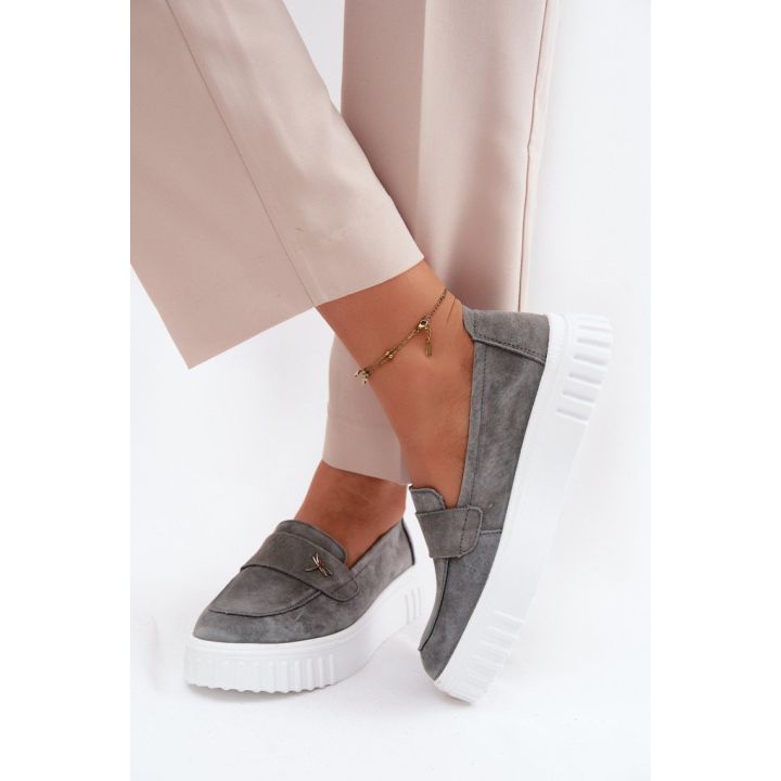 Moteriški zomšiniai platforminiai bateliai Step in Style