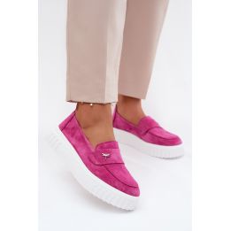 Moteriški platforminiai loaferiai iš zomšos Step in Style 227428