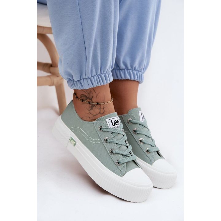 Moteriški sporto ir laisvalaikio bateliai ant platformos Lee Isla C Women Low, mėtų