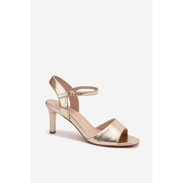 Moteriškos basutės ant kulno Sergio Leone SK347, auksinės