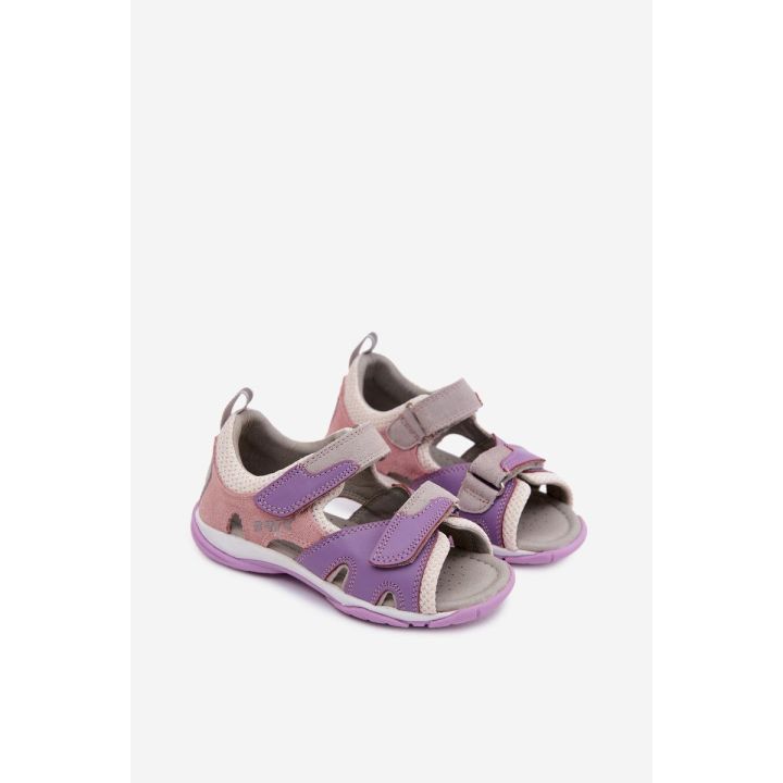 Mergaičių odinės basutės Bartek 84413-85, violetinės