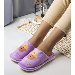 Violetinės minkštos šlepetės Diealings
