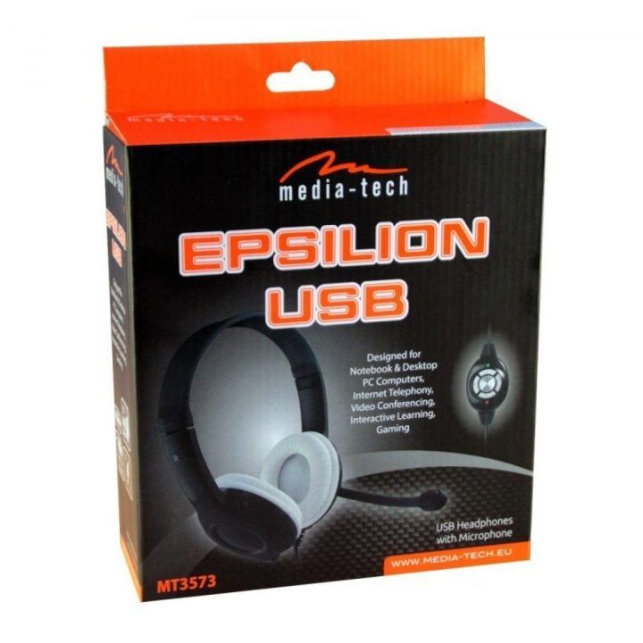 USB ausinės su mikrofonu Media-Tech MT3573 Epsilion