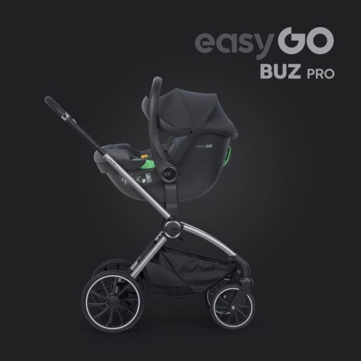 Automobilinė kėdutė EASYGO BUZ PRO i-Size 40–87 cm, granito