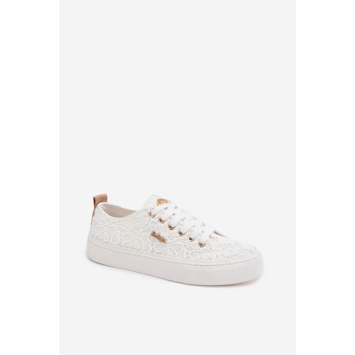 Lee Cooper moteriški kedai su nėriniais, balti