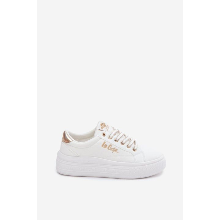 Lee Cooper moteriški platforminiai kedai, balti