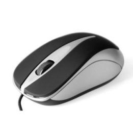 Sidabrinė laidinė optinė pelė Media-Tech Plano Silver