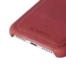 „iPhone 11“ odinis dėklas su 2 kortelių skyreliais, vintažinės raudonos spalvos