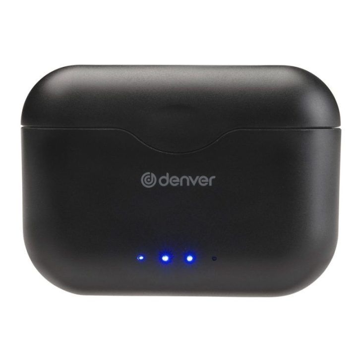Denver TWE-37 juodos belaidės Bluetooth ausinės