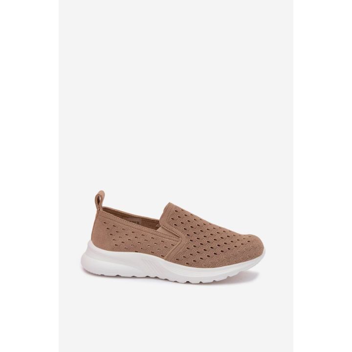 Moteriški slip-on sportbačiai Geressa, smėlio spalvos