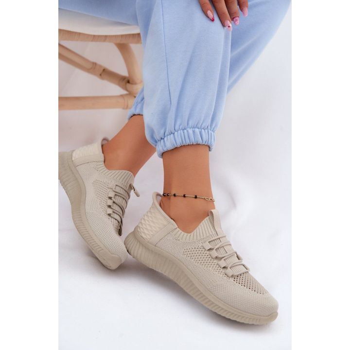 Moteriški sportiniai slip-on bateliai, smėlio ir alyvuogių spalvos