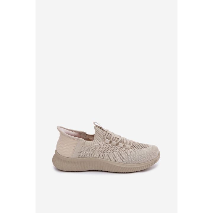 Moteriški sportiniai slip-on bateliai, smėlio ir alyvuogių spalvos