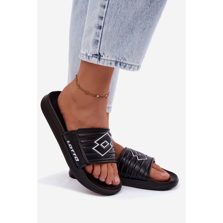 Juodos unisex šlepetės Lotto Flyde
