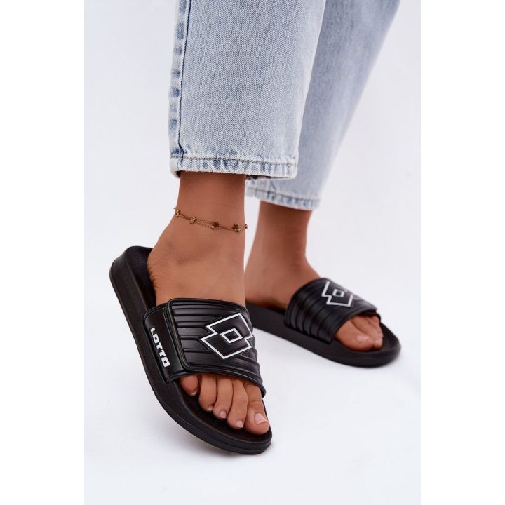 Juodos unisex šlepetės Lotto Flyde