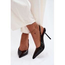 Aukštakulniai bateliai iš lakinės odos imitacijos Step in style